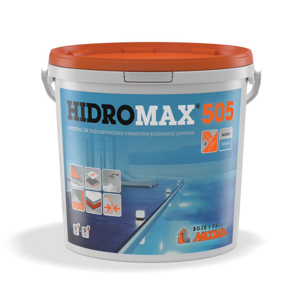 HIDROMAX® 505 Еластичен 2K, цементно-полимерен премаз - HROMAK