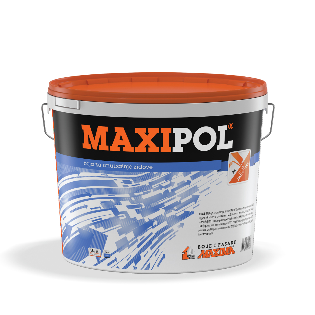 maxima-maxipol-hromak MAXIPOL® Еколошка боја за внатрешни ѕидови - Image 1